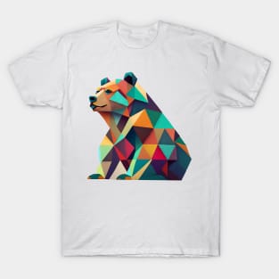 Cute Bear Geometric T-Shirt